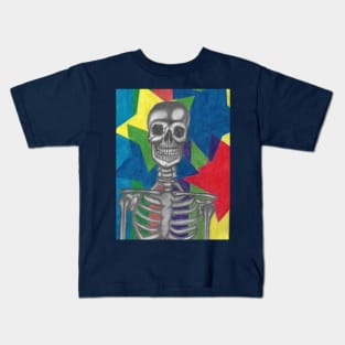 Technicolor stars n skeleton Kids T-Shirt